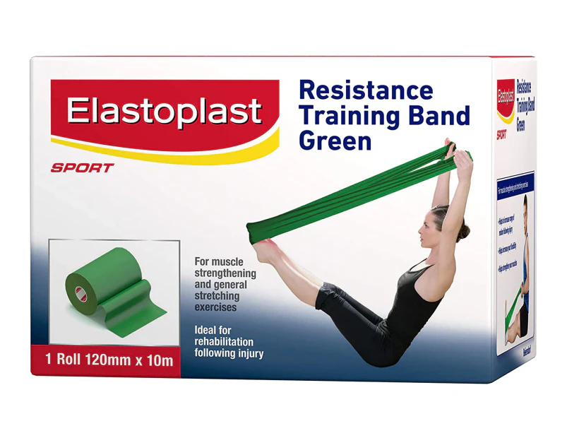 Elastoplast Sport 120mmx10m Resistance Training Band - Green