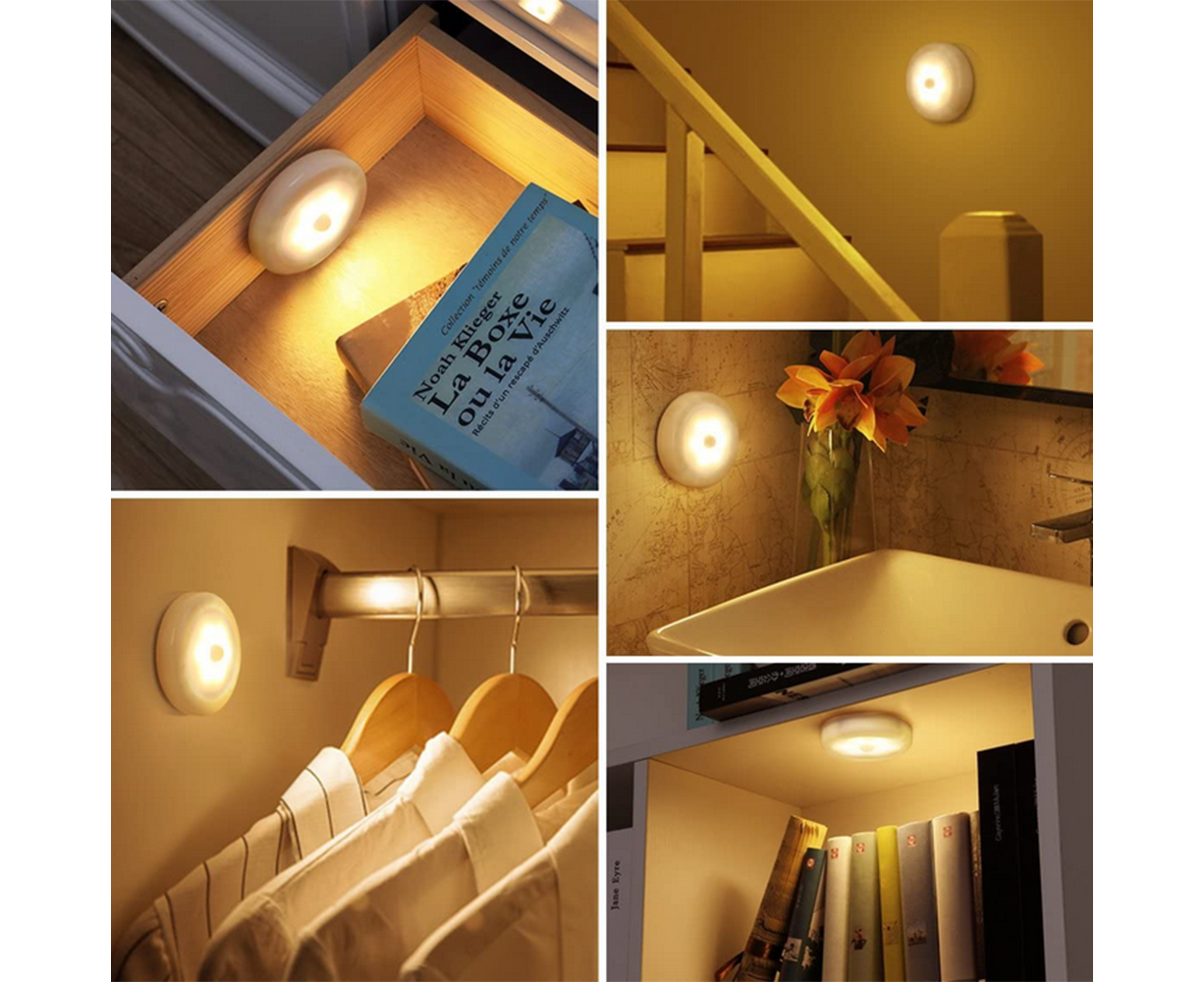 Battery operated motion on sale lights for stairs