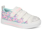 Skechers Girls' Twinkle Toes Twinkle Sparks Shining Hearts Sneakers - White Multi