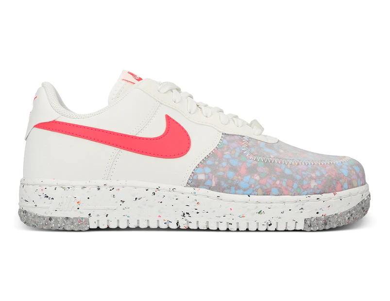 Nike Women's Air Force 1 Crater Sneakers - Summit White/Siren Red