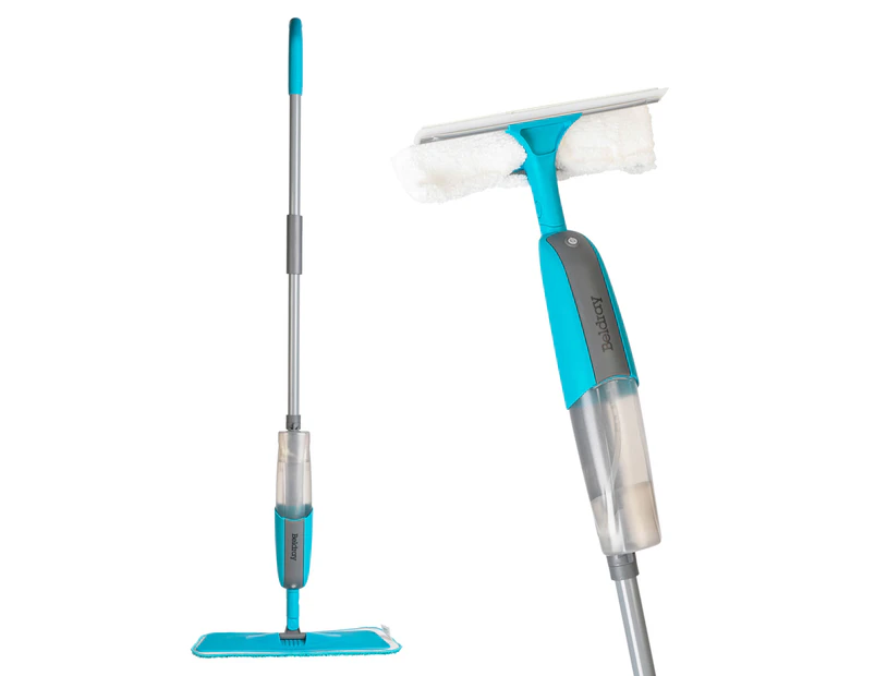Beldray Anti-Bac 2-in-1 Spray Mop Floor & Window Cleaner - Turquoise/Silver