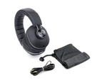 (Matte, Black) - JLab Bombora Over-Ear Headphones with Universal Mic, Matte Black/Gunmetal