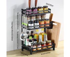 3 Tier Kitchen Spice Rack Storage Organizer Seasoning Bottle Stand Shelf Holder 35.5x23x60cm