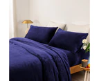 Softouch Thermal 240gsm Super Warm Soft Microplush Sheet Sets - Midnight