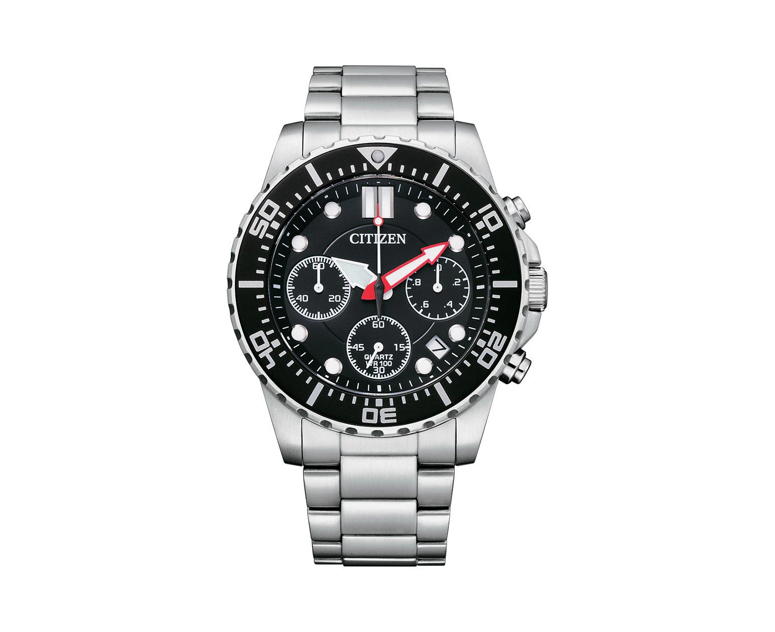 Citizen Chronograph Black Dial Stainless Steel Men's Watch (AI5000-84E)