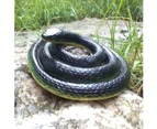 Homdipoo Realistic Fake Rubber Toy Snake Black Fake Snakes That Look Real Prank Stuff Cobra Snake 120cm Long