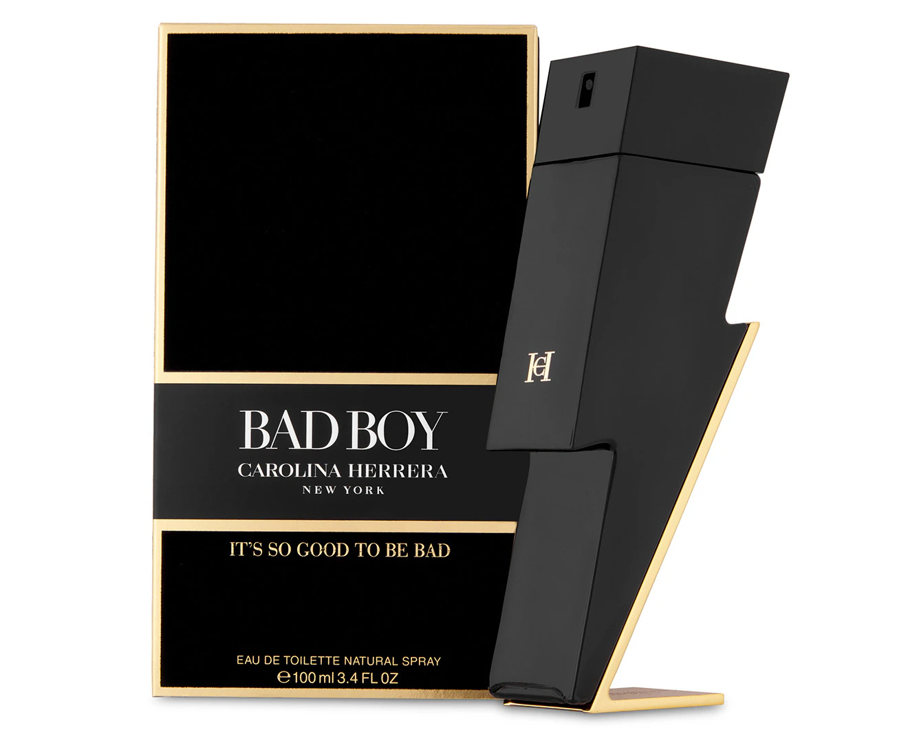 Carolina Herrera Bad Boy 100ml Eau De Toilette Mens EDT Natural Spray/Fragrance