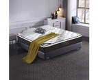 Knitted Exclusive Euro Top Mattress Queen Size Pocket Coil Medium Firm 33cm Thick