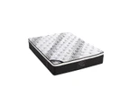 Knitted Exclusive Euro Top Mattress Queen Size Pocket Coil Medium Firm 33cm Thick