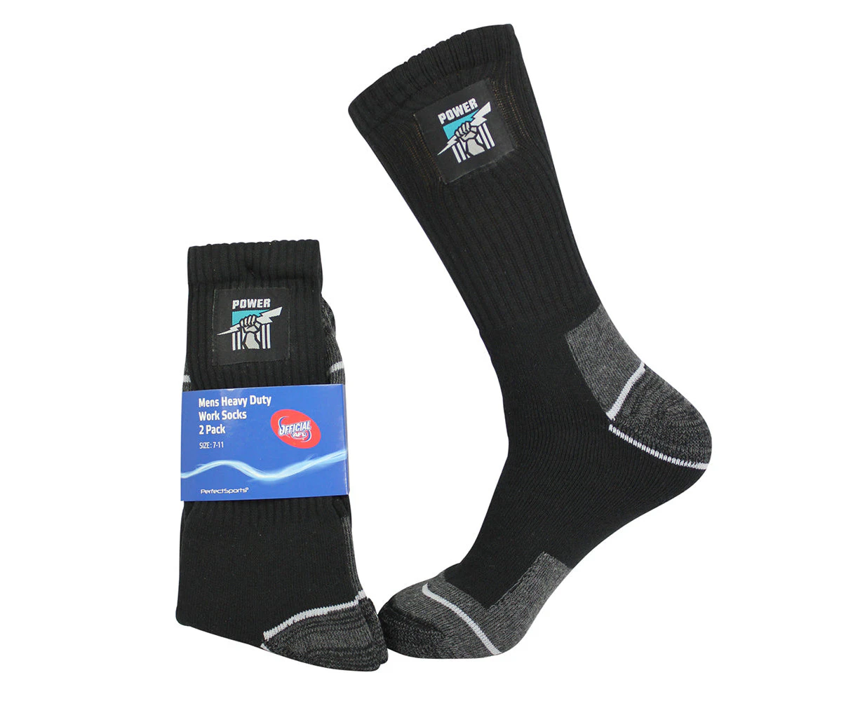 Port Adelaide Black Work Socks 2-Pack