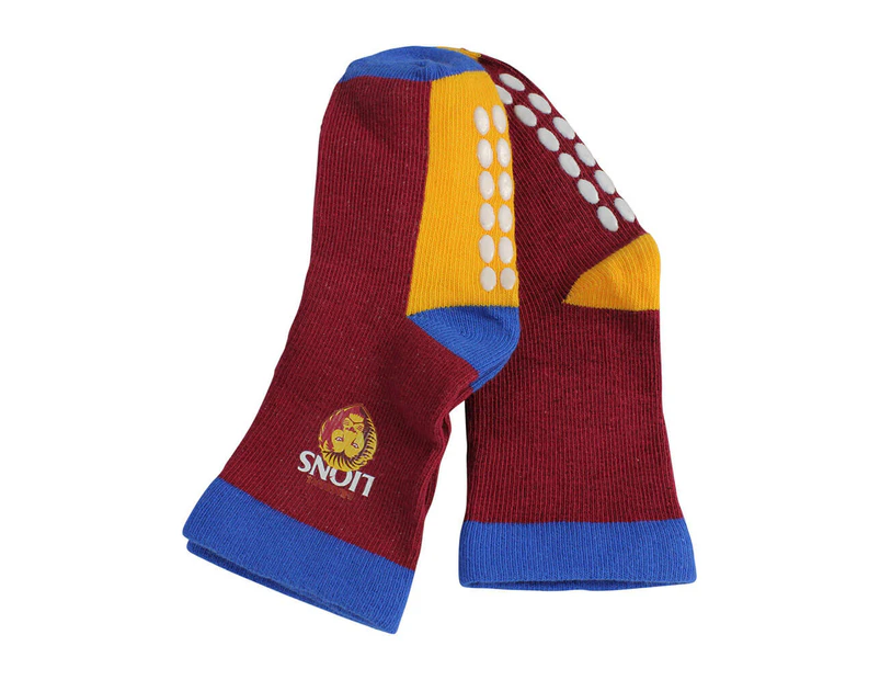 Brisbane Lions Infant Logo Socks - 2 Pack