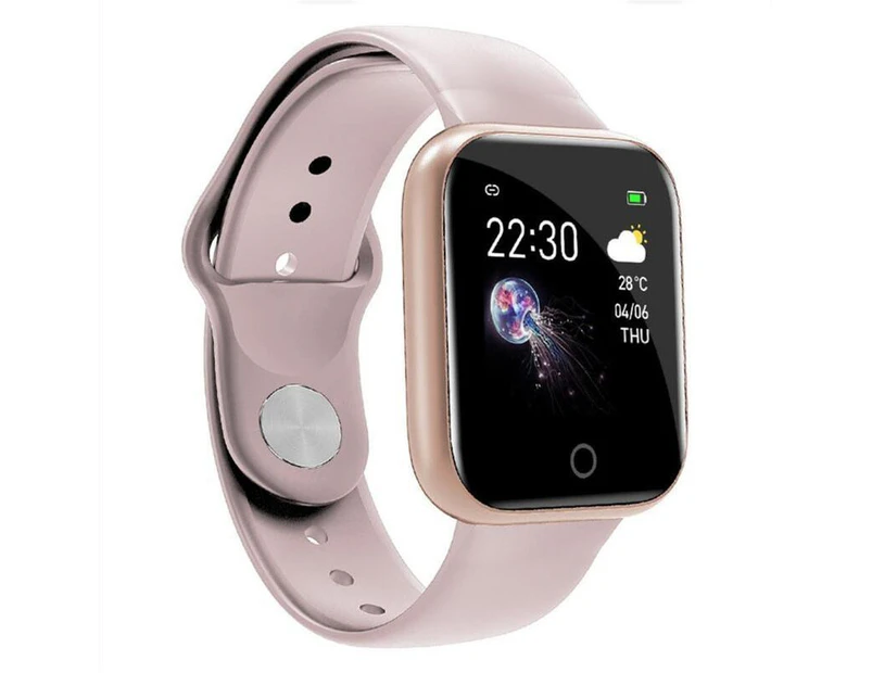 Fitness Tracker Smart Watch I5 Heart Rate Monitor Waterproof IP67 Waterproof - Pink