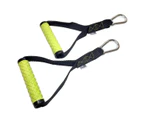 2pc GoFit 25cm Strength Training Gym Workout Pull Handles for Power Bands/Tubes