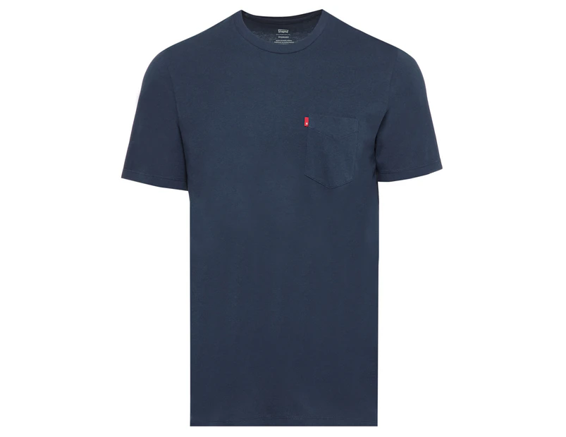 Levi's Men's Short Sleeve Classic Pocket Tee / T-Shirt / Tshirt - Dress  Blue 