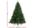 Jingle Jollys Christmas Tree 2.4m Green Xmas Tree Decorations 1225 Tips