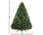 Jingle Jollys Christmas Tree 2.4M Xmas Tree Decorations Green 1500 Tips