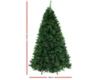 Jingle Jollys Christmas Tree 2.4M Xmas Tree Decorations Pine Needles 2100 Tips