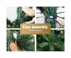 Jingle Jollys Christmas Tree 2.4M Xmas Tree Decorations Green 1500 Tips