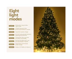 Jingle Jollys Christmas Tree 2.4M Xmas Tree Decorations 3190 LEDs 8 Light Mode