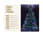 Jingle Jollys Christmas Tree 2.1m Xmas Tree Decoration 8 Light Mode Multi Colour