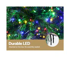 Jingle Jollys Christmas Tree 2.1m Xmas Tree Decoration 8 Light Mode Multi Colour