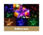 Jingle Jollys 2.4m Christmas Tree Optic Fibre LED Xmas tree Multi Colour