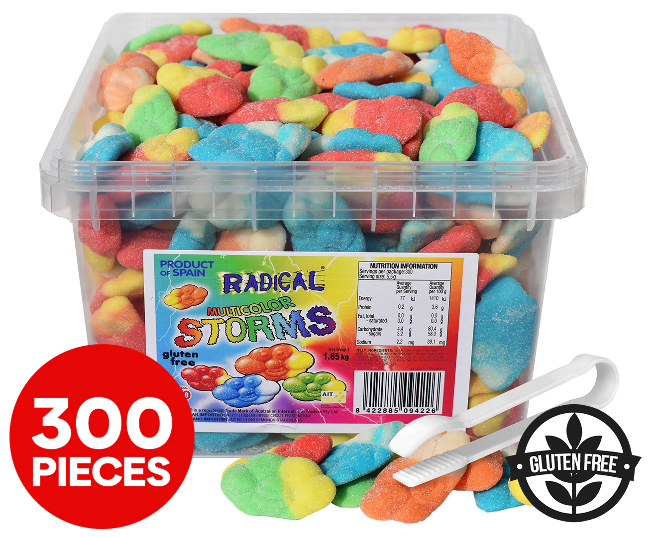 Radical Storm Clouds Multicolour 300pk