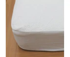 Waterproof Coolmax Mattress Protector - Queen - White
