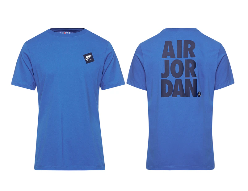 Nike Men's Jordan Jumpman Classics Crew Tee / T-shirt / Tshirt - Signal Blue/Black