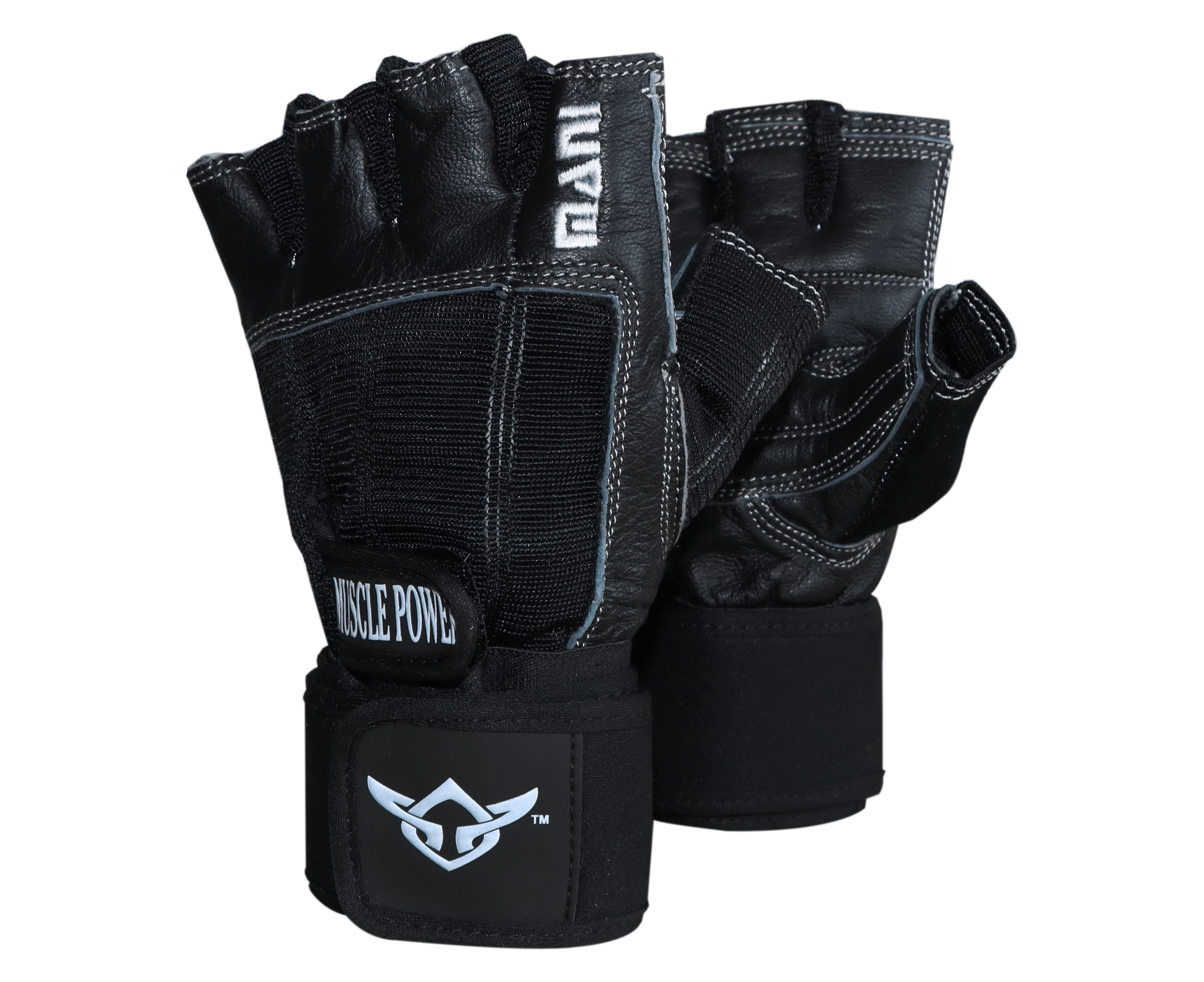 Deluxe Leather Muscle Power Gloves