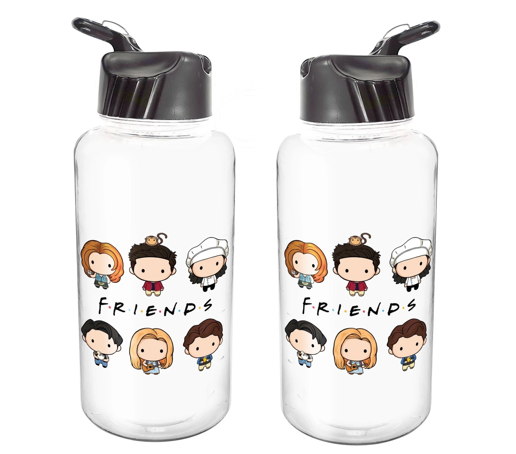 Friends Chibi Characters Drink Bottle