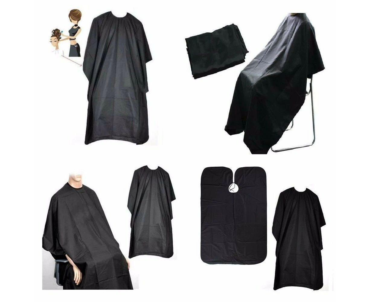 Black Hairdressing Hair Cutting Cape Barber Hairdresser Salon Equipment Gown