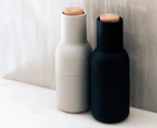 Set of 2 Audo 21cm Salt & Pepper Bottle Grinder w/ Wooden Beech Lid - Ash/Carbon