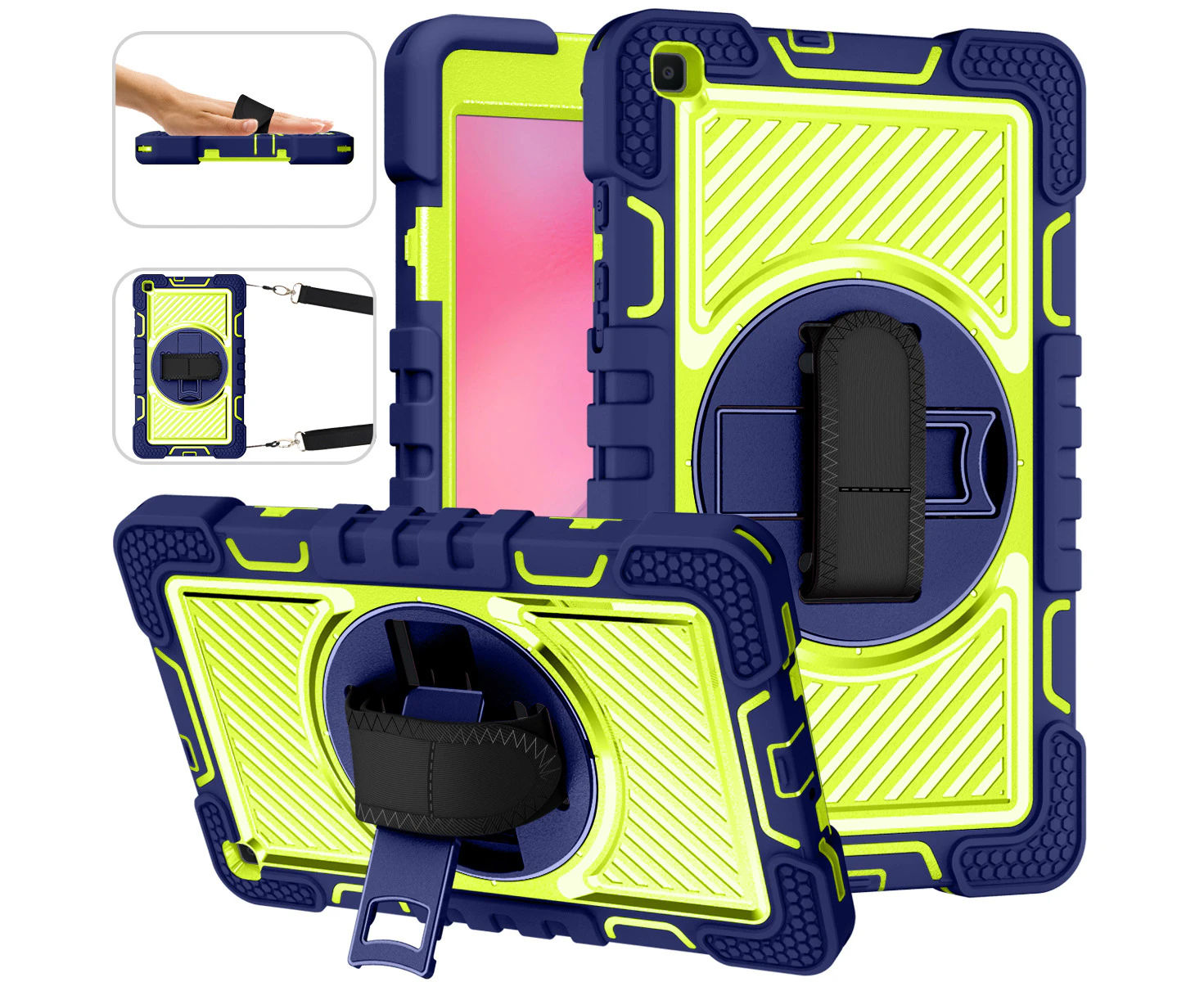 TOPSKY Shockproof Rugged Protective Case for Galaxy TAB A 8.0 Inch-Yellow