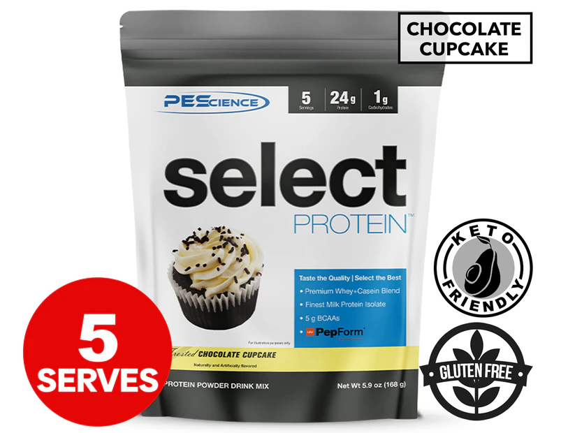 PEScience Select Protein Powder Frosted Choc Cupcake 168g / 5 Serves