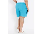 Autograph Cargo Boardshorts - Womens - Plus Size Curvy - Cobalt