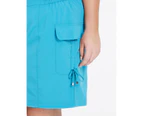 Autograph Cargo Boardshorts - Womens - Plus Size Curvy - Cobalt