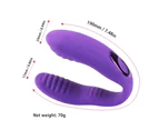 10 Speed Wearable Couples Vibrator G Spot Clitoris Sex Toy Black Purple - Purple