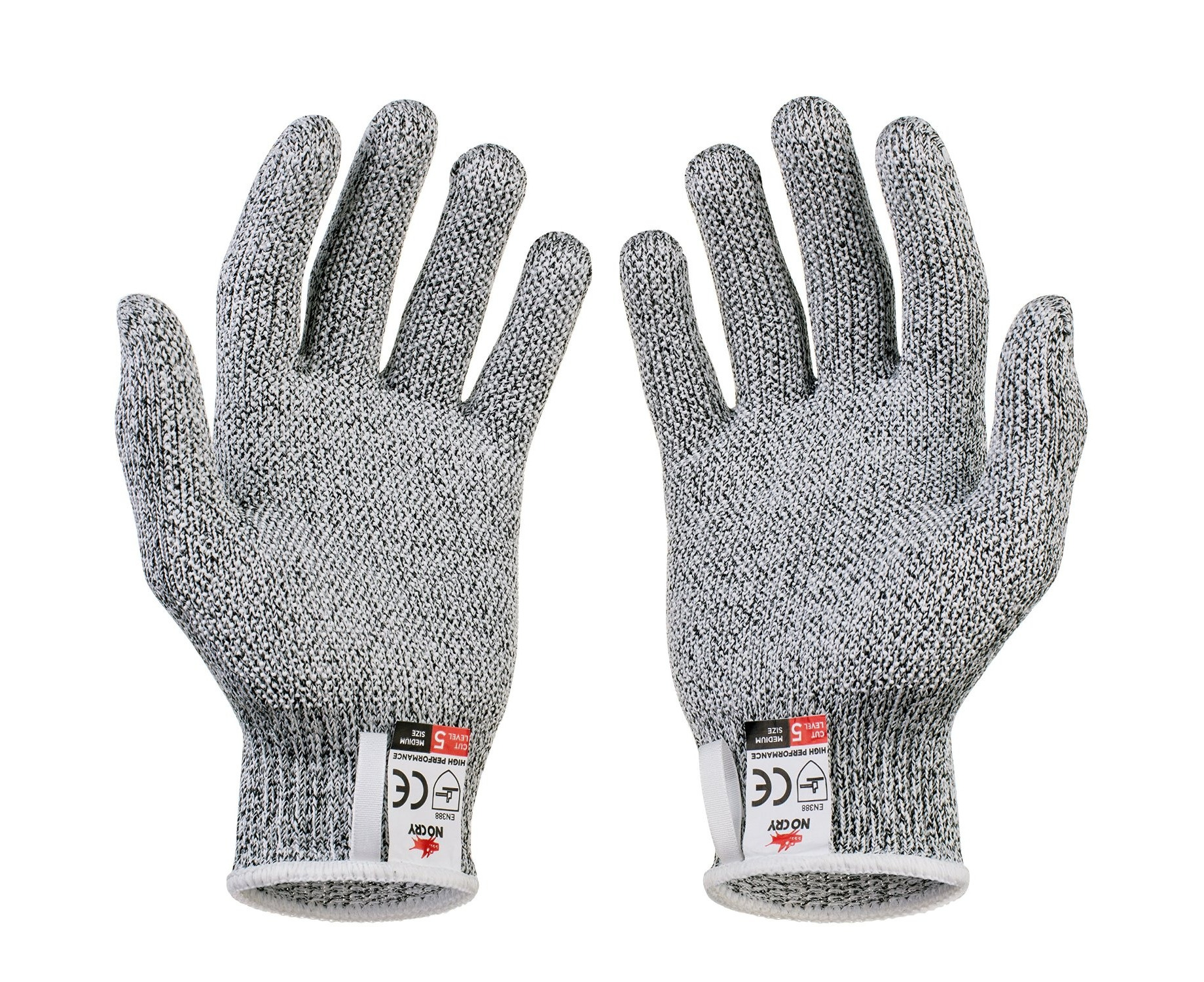 Medium, Original Grip Dot) - NoCry Cut Resistant Gloves with