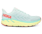 Hoka One One Women's Clifton 7 Running Shoes - Mist/Hot Coral