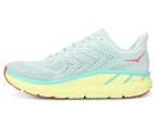 Hoka One One Women's Clifton 7 Running Shoes - Mist/Hot Coral