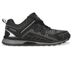 Fila Men's Cagliari Running Shoes - Black/Grey/Silver 1