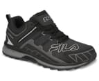 Fila Men's Cagliari Running Shoes - Black/Grey/Silver 2
