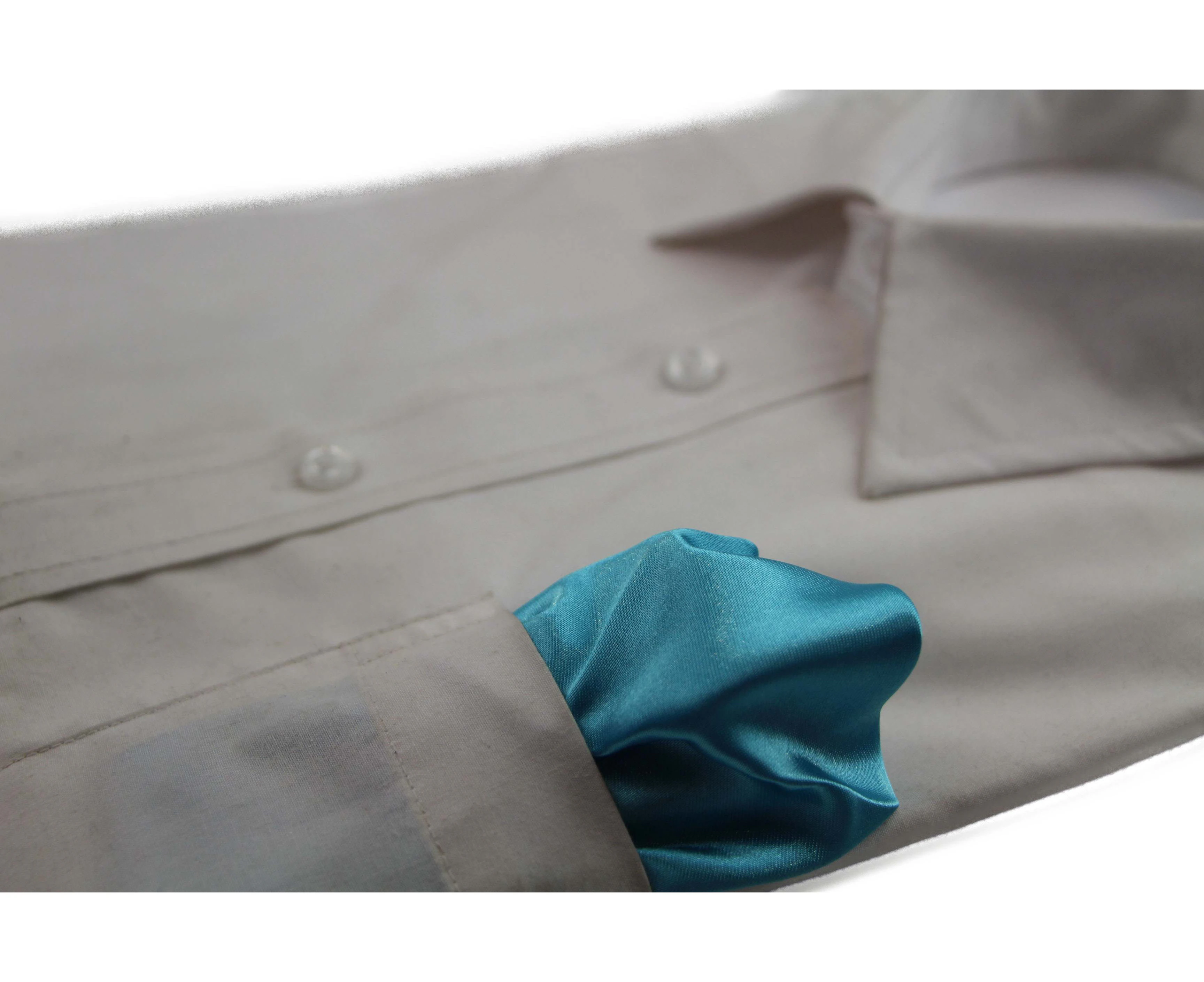 Mens Sky Blue Pocket Square Polyester