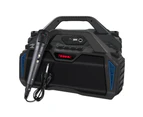 TODO Bluetooth Wireless Portable Karaoke Speaker w/ Mic 3.7V Rechargeable USB FM - Blue