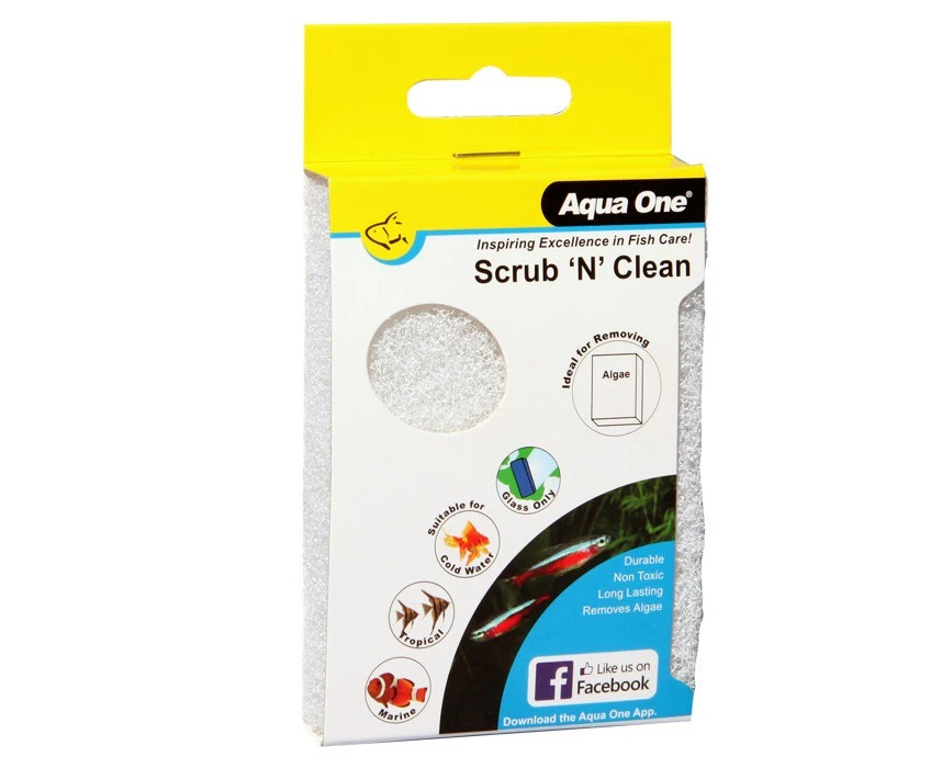 Scrub 'N' Clean Fine Algae Pad for Aquarium & Fish Tank Clean by Aqua One