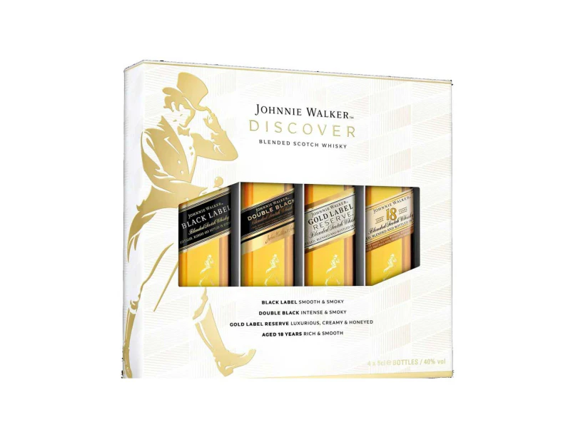 Johnnie Walker Discover Gift Pack 4 X 50 ml