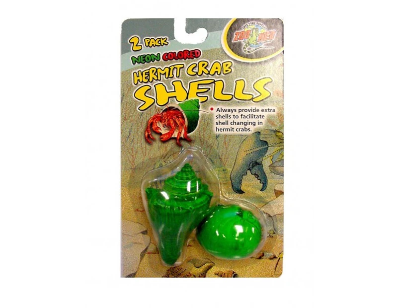 Neon Coloured Hermit Crab Shells 2 Pack by Zoo Med