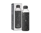 Porter : Glass Bottle Terrazzo 591ml - Charcoal