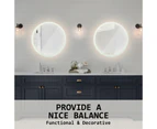 La Bella LED Wall Mirror Round Touch Anti-Fog Makeup Decor Bathroom Vanity 70cm